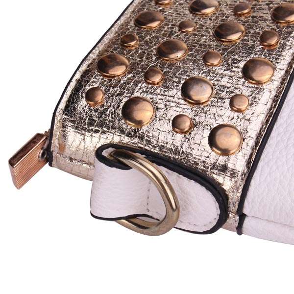 Fashion Women Simple Handbag Rivets Big Handbag Shoulder Bag