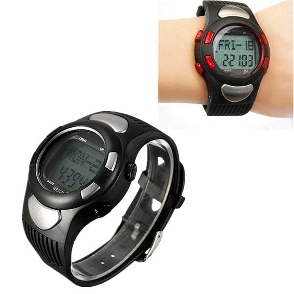 Sports Fitness Watch Pedometer Pulse Heart Rate Calories Monitor *FREE SHIPPING