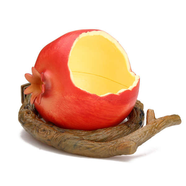 Pomegranate Plastic Bird Cup Bird Food Feeder