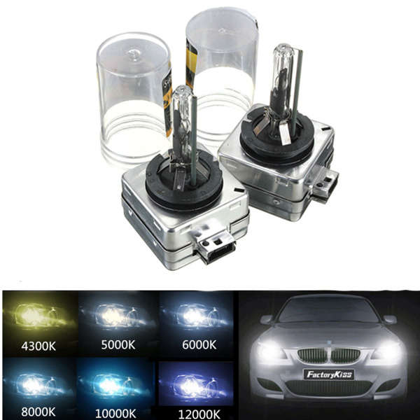 A pair of D2R 35W HID Xenon Replacement Headlight Lamp Bulbs