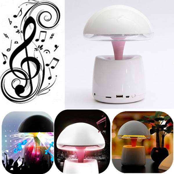 A LA Night Light Intelligent Alarm Clock Bluetooth Speaker For iPhone