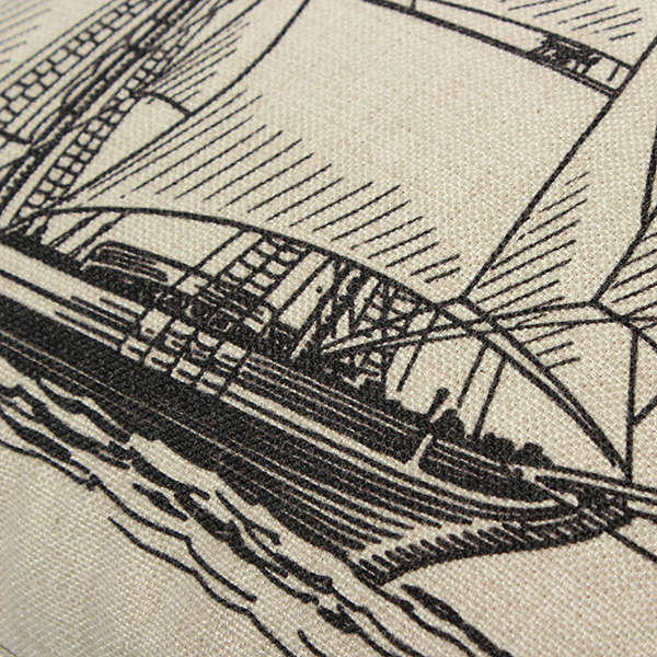 linen retro pillow case
