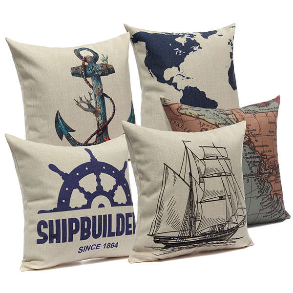 linen retro pillow case