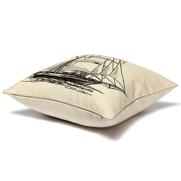 linen retro pillow case