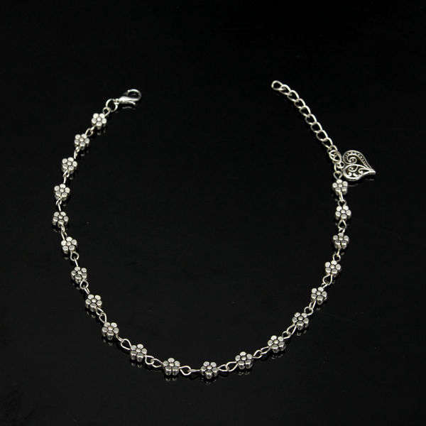Flower Heart Anklet