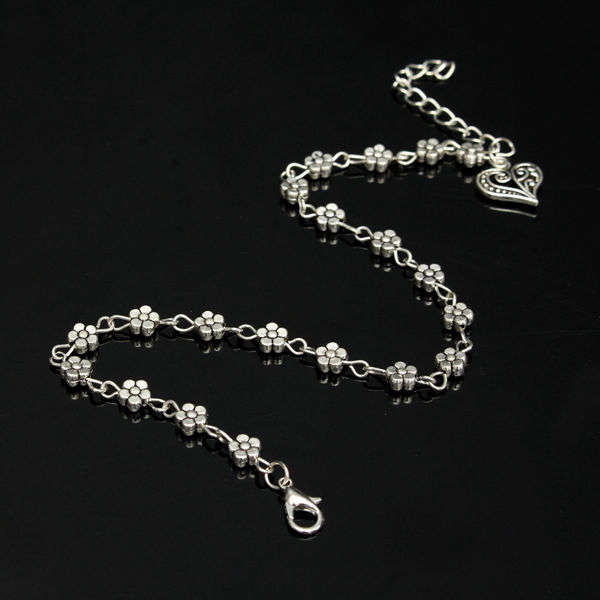 Flower Heart Anklet