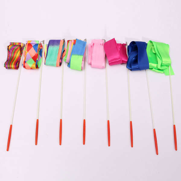 4M Art Gymnastic Ballet Streamer Twirling Rod Stick Wand Dance Ribbon Rhyth