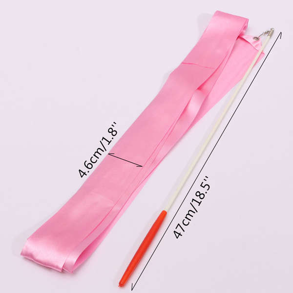 4M Art Gymnastic Ballet Streamer Twirling Rod Stick Wand Dance Ribbon Rhyth