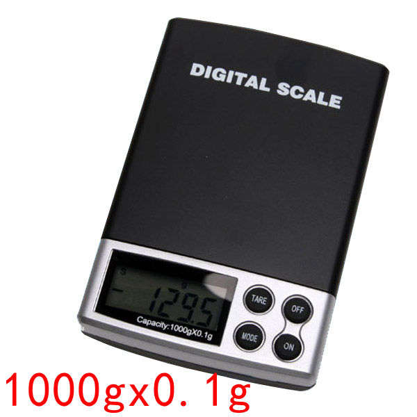 1000g x 0.1g Digital Gem Gram Diamond Pocket Lab Scale