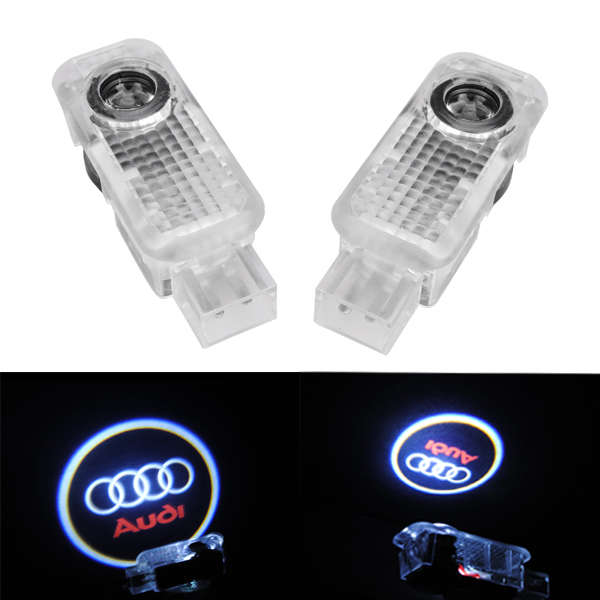 Cree 5W LED Door Welcome Emblems Light With Car Logo for Audi Special