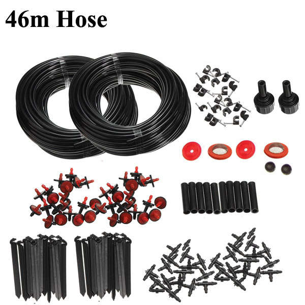 46m Garden Micro Drip Irrigation System Atomization Micro Sprinkler Cooling Kit