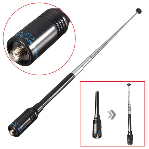 NA-773 SMA-Female Dual Band 144/430 MHz High Gain Antenna For Handheld Two Way Radio