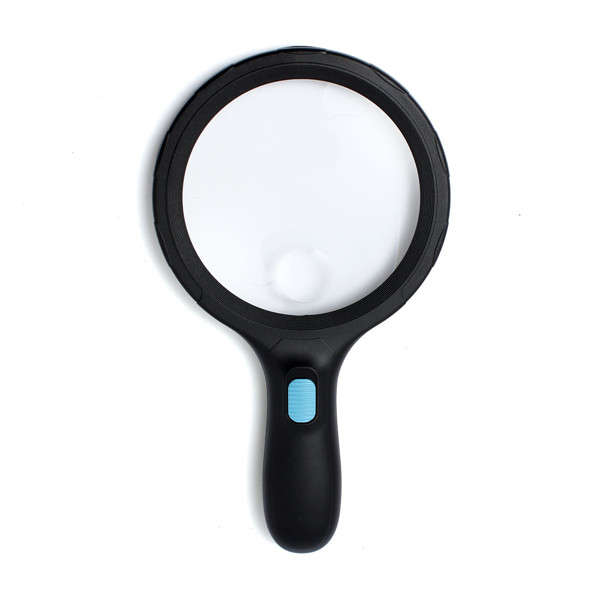 2X 5X Portable Ergonomic Magnifying 10 LED High Brightness Magnifier