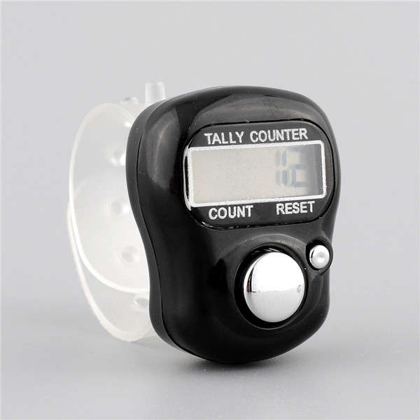 5 Digit Digital Adjustable Electronic Hand Finger Ring Tally Counter For Golf Multicolor Sports Dock
