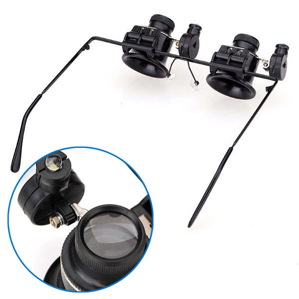 Wholesale 20X Magnifier Eye Loupe Lens Jeweler Watch Repair LED Light