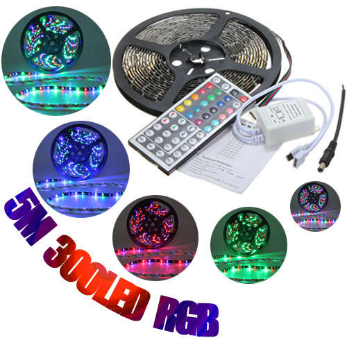 5M RGB 3528 LED Strip Lights Waterproof 12V 300led Strip