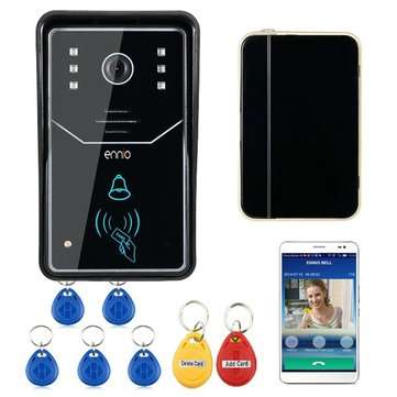 SYSD ENNIO Touch Key Wifi DoorBell Wireless Video Door Phone Home Intercom System IR RFID Camera