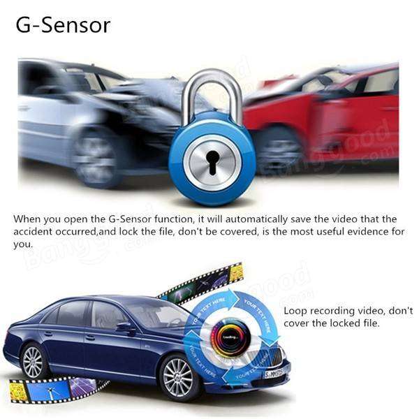 English&Russian MFP 5MP Car DVR Recorder+Radar Laser speed Detector Trafic Alert
