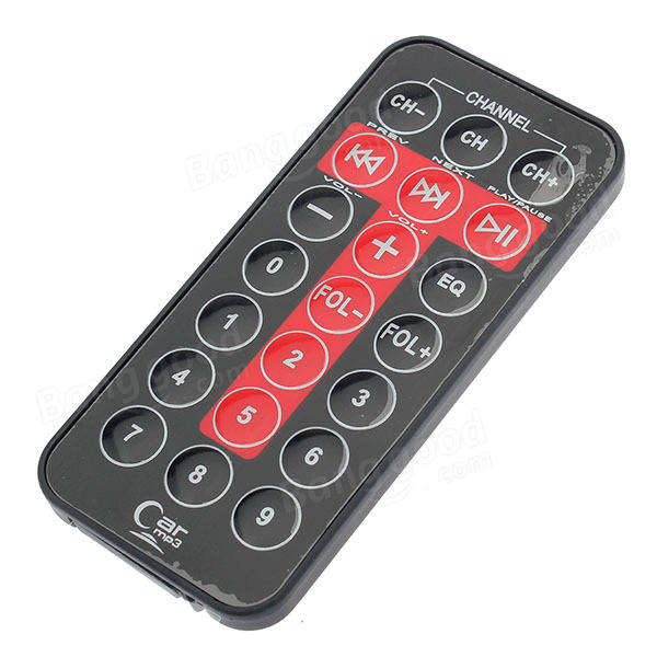 FM Transmitter USB Charger Car MP3 Player LCD Display with Remote Control 