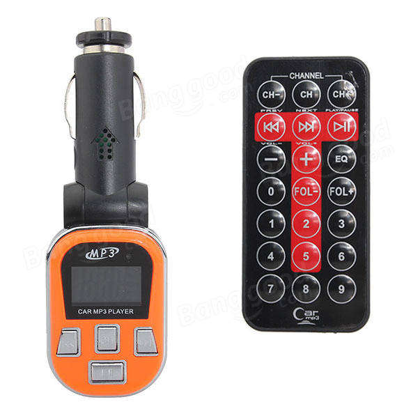 Car MP3 Player FM Transmitter USB Charger LCD Display with Remote Control