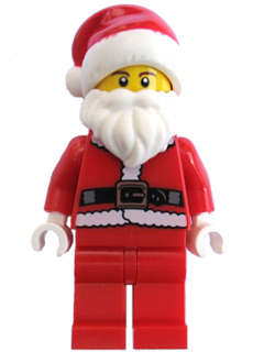 LEGO - Santa, Fur Jacket, Brown Eyebrows Minifig