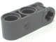 LEGO Dark Bluish Gray Technic, Axle and Pin Connector Perpendicular 3L with 2 Pin Holes