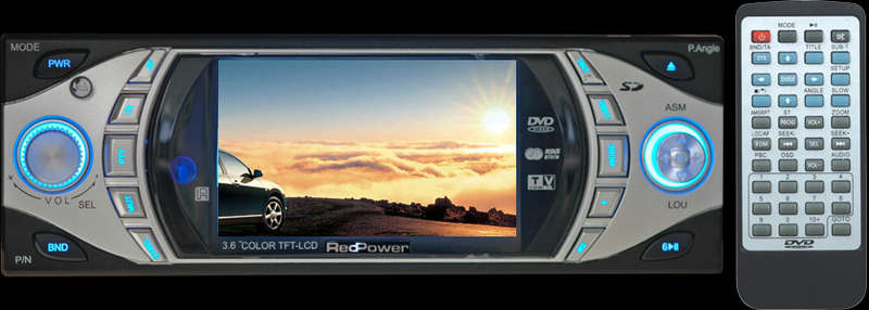 JC-991DVD  3.6 Inch wide TFT colour screen
