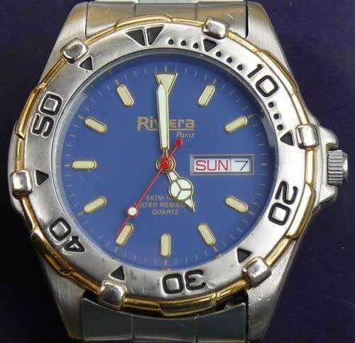 Preowned Riviera watch with TAG HEUER like appearance