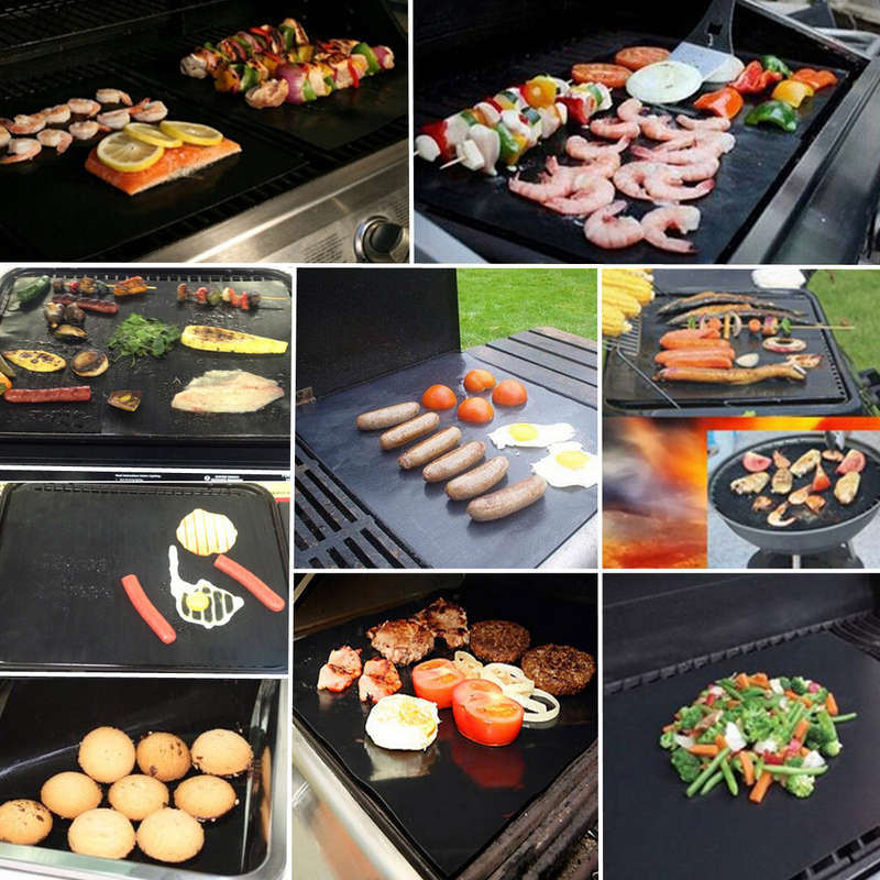 Non-stick BBQ Grill Mat Barbecue Cake Baking Mats 