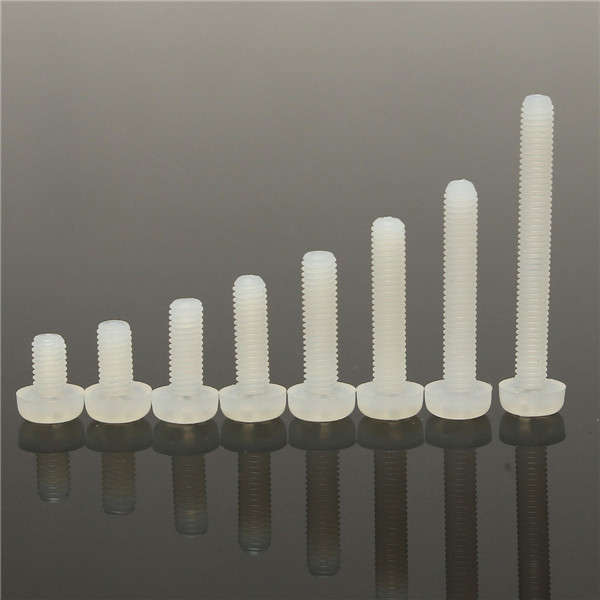 M3 White Nylon Screws Stand-off Bolt & Nuts Kit (4)