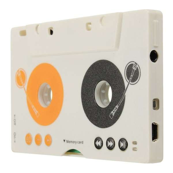 Vintage Car Tape Cassette SD MMC MP3 Player Adapter Kit With Remote Control