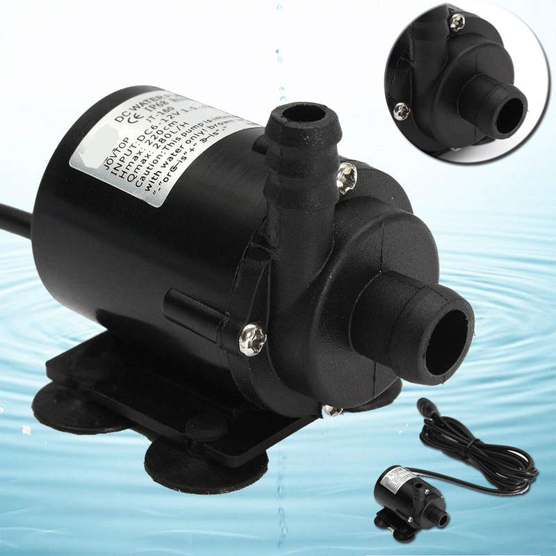 12V 280L/H Water Pump Mini Brushless Water Pump Submersible Motor - 0.07kg