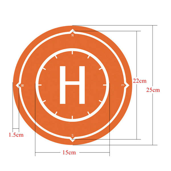 Drone Parking Apron 25CM Waterproof Portable Landing Pad for DJI Spark Mini Racer Quadcopter -