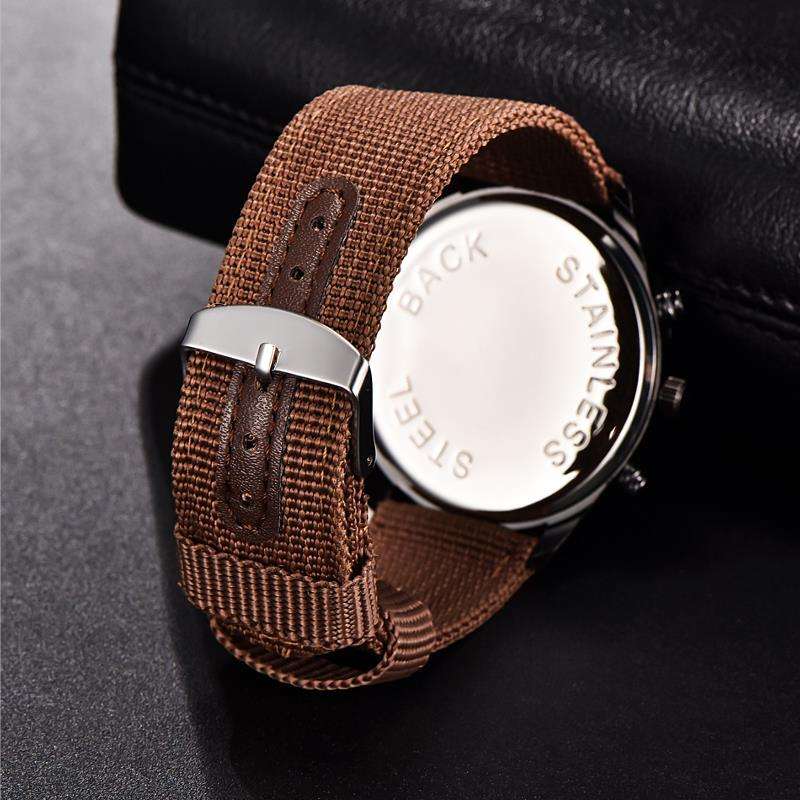 XINEW 2326 Fashion Men Quartz Watch Casual Nylon Strap Wrist Watch - 0.05kg