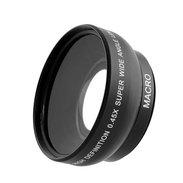 0.45x 52mm Super Fisheye Wide Angle Fixed Focus Lens For Canon Nikon Pentax Sony Minolta With