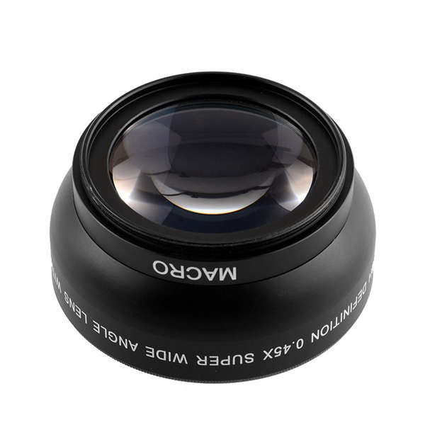 0.45x 52mm Super Fisheye Wide Angle Fixed Focus Lens For Canon Nikon Pentax Sony Minolta With