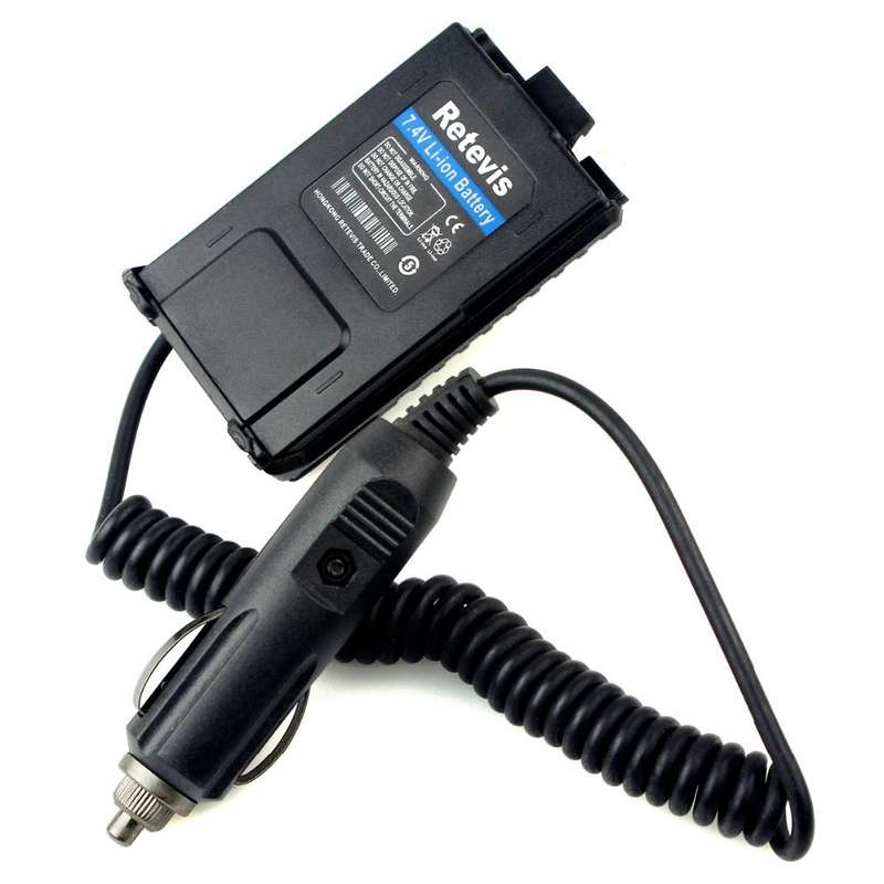 Retevis Battery Eliminator Adapter 12V For Baofeng UV5R Retevis RT5R Walkie Talkie Ham Radio -