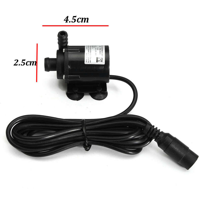 12V 280L/H Water Pump Mini Brushless Water Pump Submersible Motor - 0.07kg