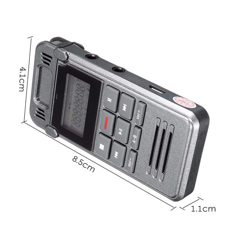 560 hrs Record Time LCD Digital Voice Rechargeable Audio Smart Recorder Dictaphone With MP3 Player