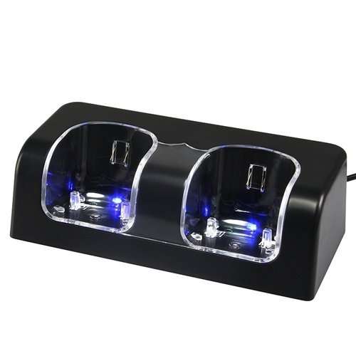New Charger Dock + 2 x Battery for Nintendo Wii Remote - 0.23kg