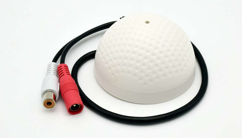100 Square Meters Mini CCTV Security Surveillance Microphone Audio Input - 0.08kg