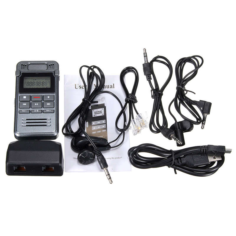 560 hrs Record Time LCD Digital Voice Rechargeable Audio Smart Recorder Dictaphone With MP3 Player