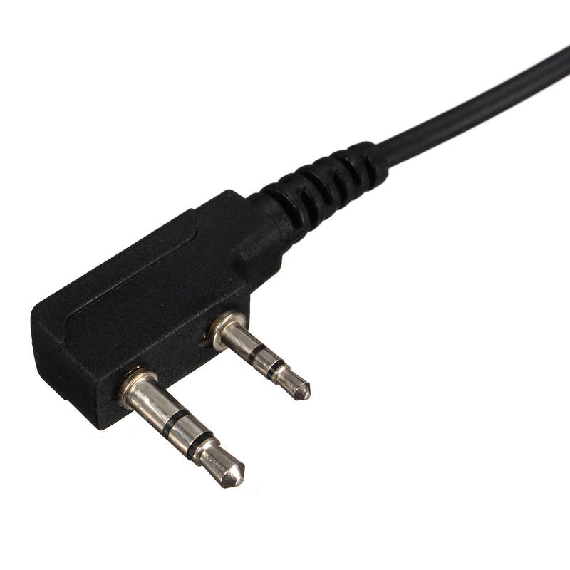 2 Pin Flexible Acoustic Tube Mic Earphone for Baofeng Kenwood Retevis TYT Walkie Talkie Two Way