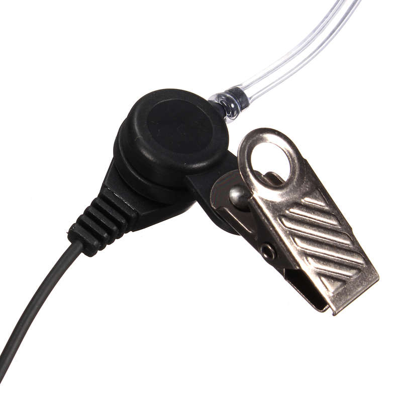 2 Pin Flexible Acoustic Tube Mic Earphone for Baofeng Kenwood Retevis TYT Walkie Talkie Two Way