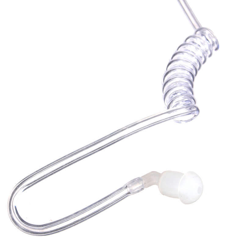 2 Pin Flexible Acoustic Tube Mic Earphone for Baofeng Kenwood Retevis TYT Walkie Talkie Two Way