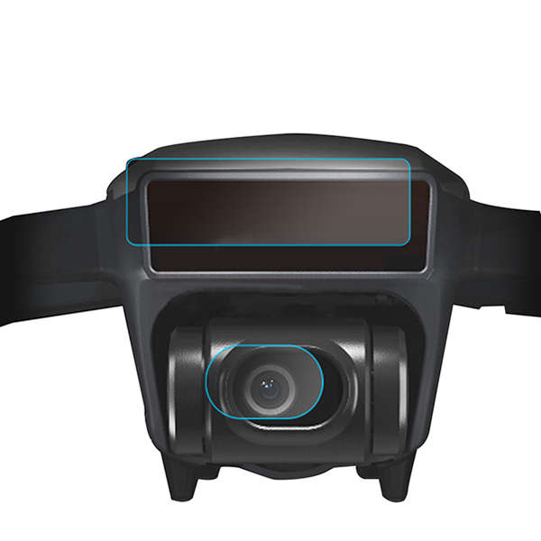 4Pcs HD Fiber Glass Film Camera Lens 3D Sensor Screen Protector For DJI Spark RC Quadcopter - 0.01kg