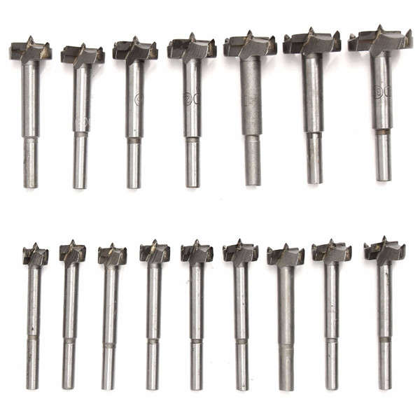16pcs 15-35mm Forstner Drill Bits Hinge Hole Cutter Woodworking Hole Saw