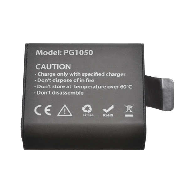 PG1050 Rechargeable Li-ion Spare Battery 1050mAh for Eken H8 H9 H8R H9R H8 Pro Sport Action Camera