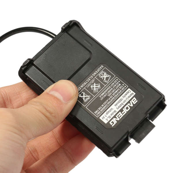12V Car Charger Battery Adapter Eliminator for Baofeng UV5R Plus Two Way Radio - 0.07kg