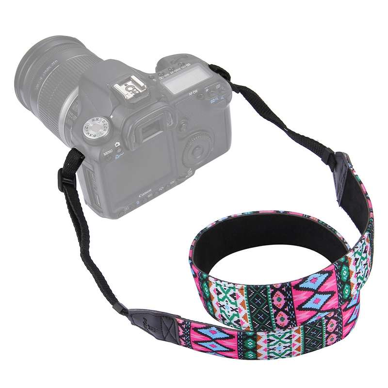 PULUZ PU6005 Retro Ethnic Style Multi-color Series Shoulder Neck Strap Camera Strap for SLR DSLR C